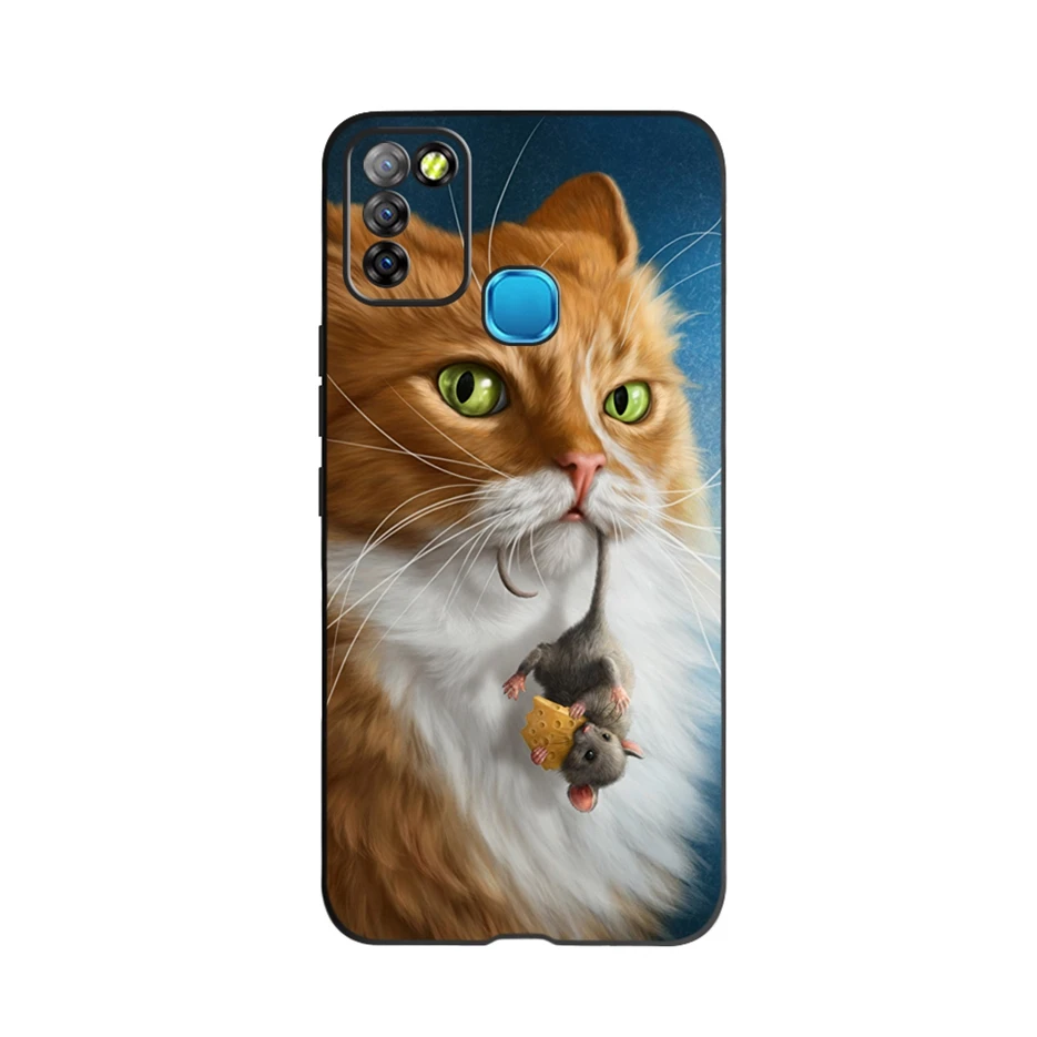 Чехол для Infinix Smart 5 X657 X657C мягкий силиконовый чехол телефона с красивыми цветами и
