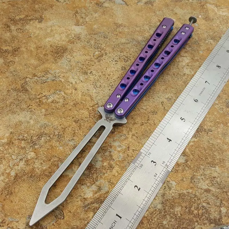 

Theone D2 стальное лезвие, Бабочка, стандартная титановая ручка, втулка, система EDC, бесплатный качающийся нож Jilt