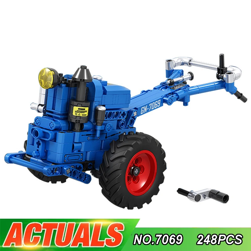 

Winner 7069 High Tech Machinery Series Walking Tractor Building Blocks Bricks Model Children's Educational Toy Birthday Gift