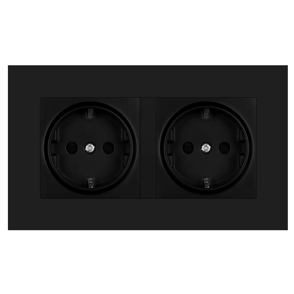 SRAN EU стены Мощность гнездо белый ПК Панель Двойная Рамка для розетки 146 мм * 86