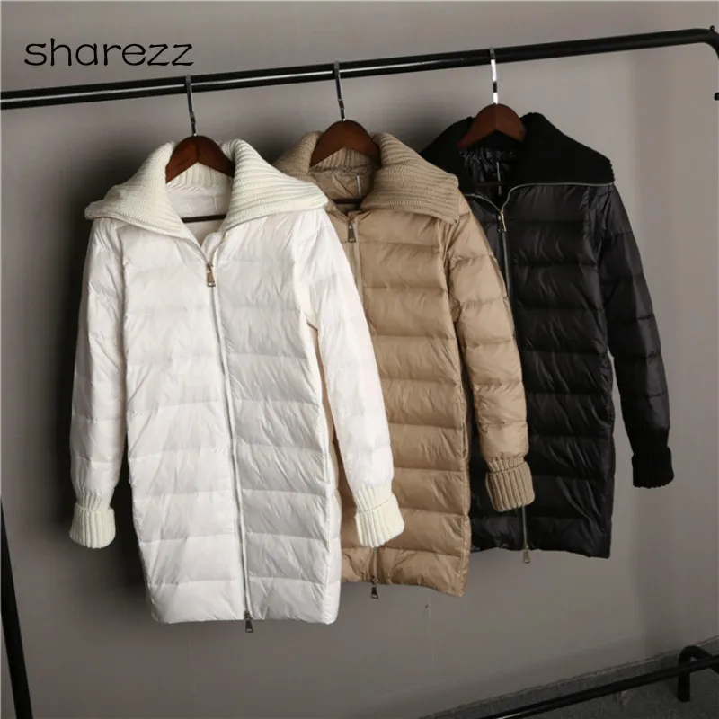 2019 зимний женский пуховик тонкая и легкая коллекция теплые тонкие однотонные