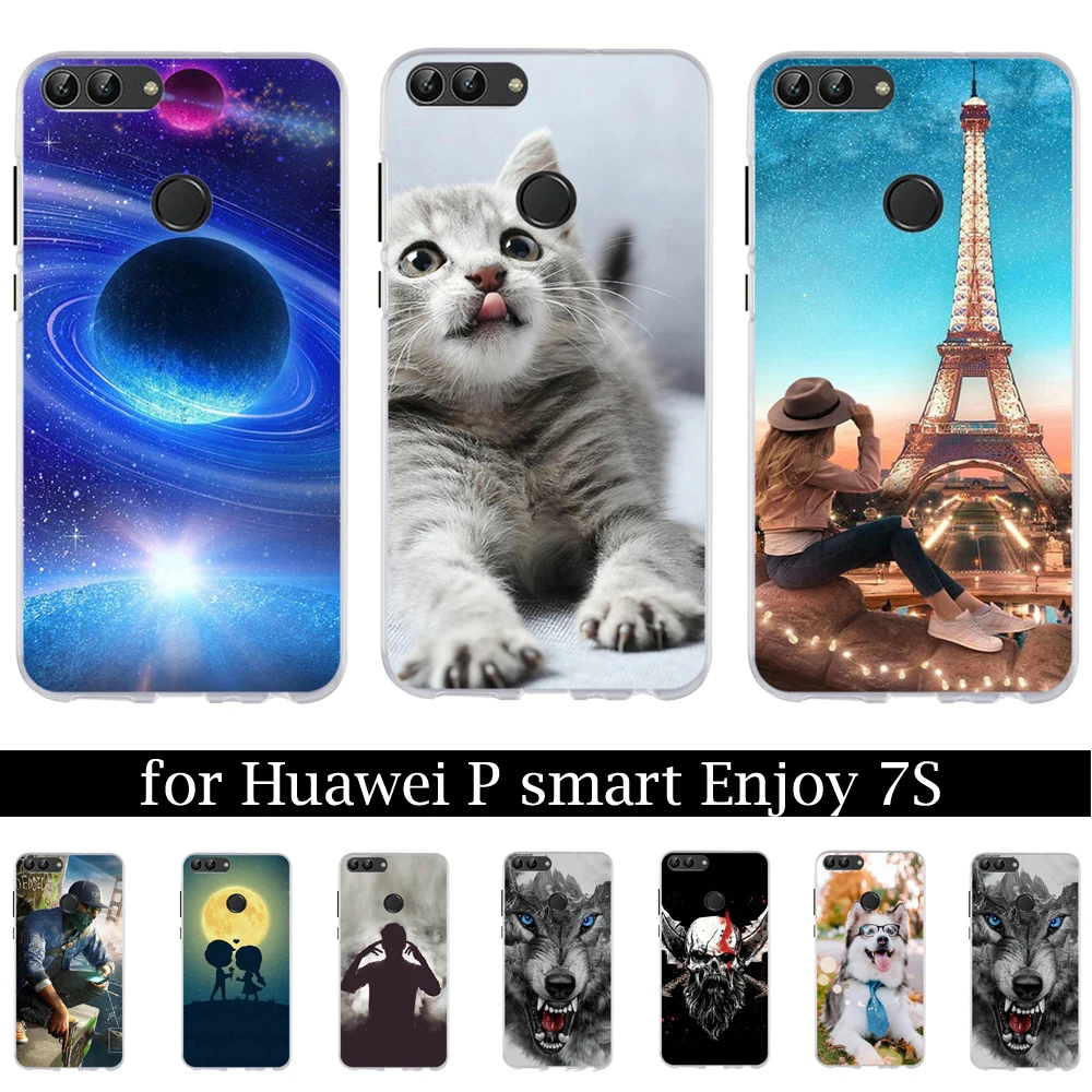 Новый чехол для Huawei P мягкий силиконовый прозрачный чехлы телефонов смарт FIG LX1 Enjoy