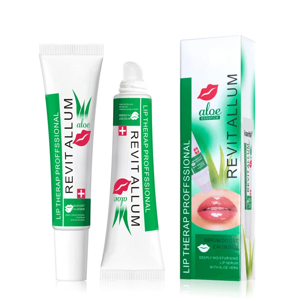 

17ml Aloe Vera Transparent Lip Gloss Makeup Lipstick Lip Enlargement Big Mouth Elastic Jelly Lip Moisturizing Lip Oil