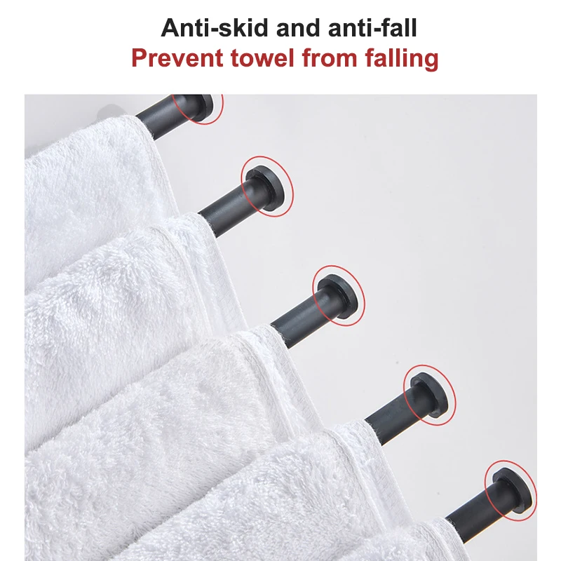 Ванная комната Полотенца стойка вращающийся держатель пространство Алюминий