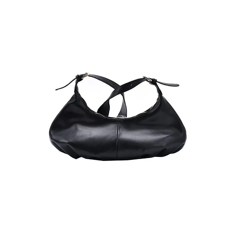 

New Simple Small PU Leather Underarm Bags For Women Winter Luxury Trend Shoulder Handbags Branded Trending Hand Bag