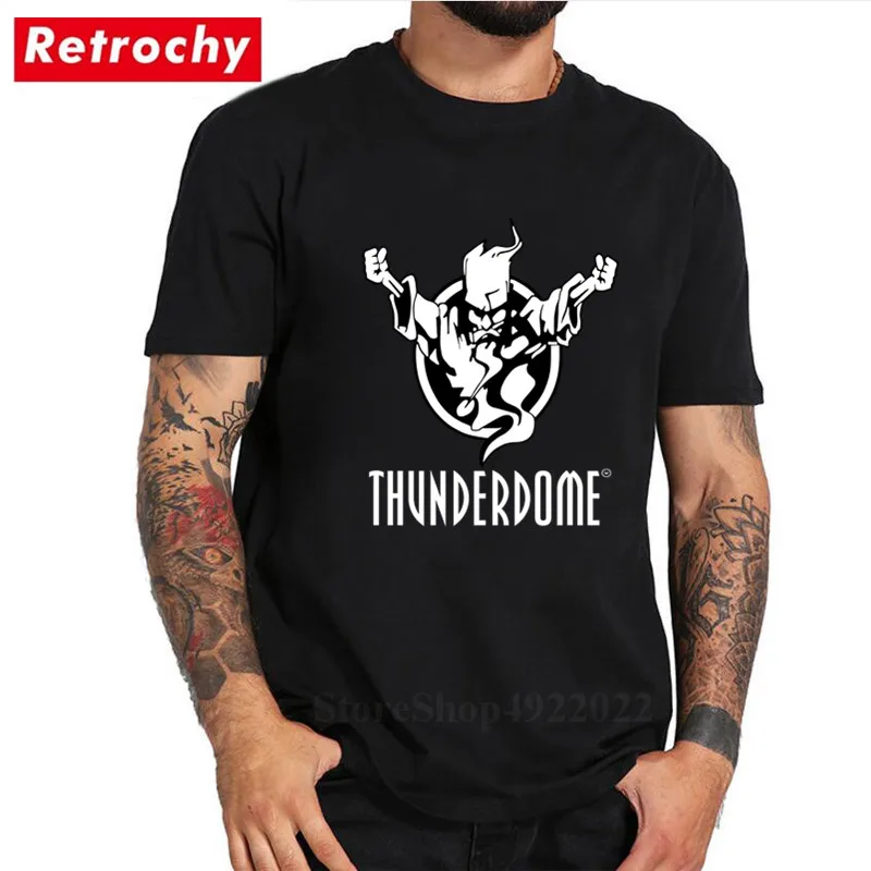 Летняя футболка Thunderdome 25 лет для мужчин с цифровой прямой печатью Hardcore Techno Gabber