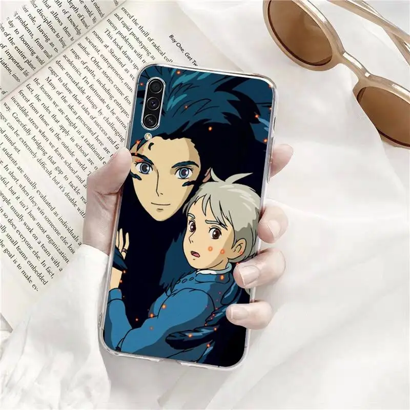 

Studio Ghibli Howl's Moving Castle Transparent Samsung s9 s10 s20 Huawei honor P20 P30 P40 xiaomi note mi 8 9 pro lite plus