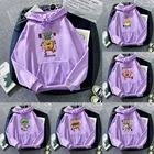 Новинка, зимние мужские и женские толстовки, свитшот, корейские свободные топы с длинным рукавом, толстовка с милым рисунком монстра, спортивная одежда