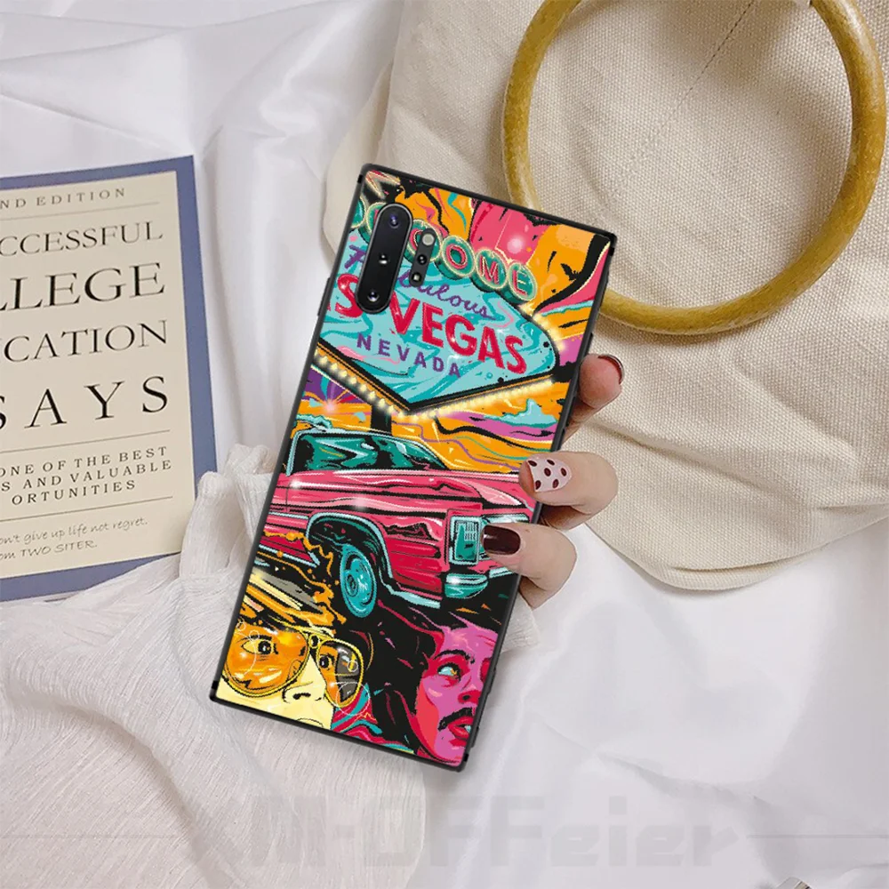 Милый блестящий чехол для телефона Reayou с изображением сцены автомобиля Samsung Note4 5 7