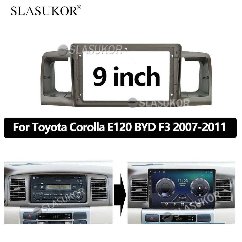 9-дюймовый Android аудио для Toyota Corolla E120 EX BYD F3 2007 2008- 2011 Автомобильный ABS радио