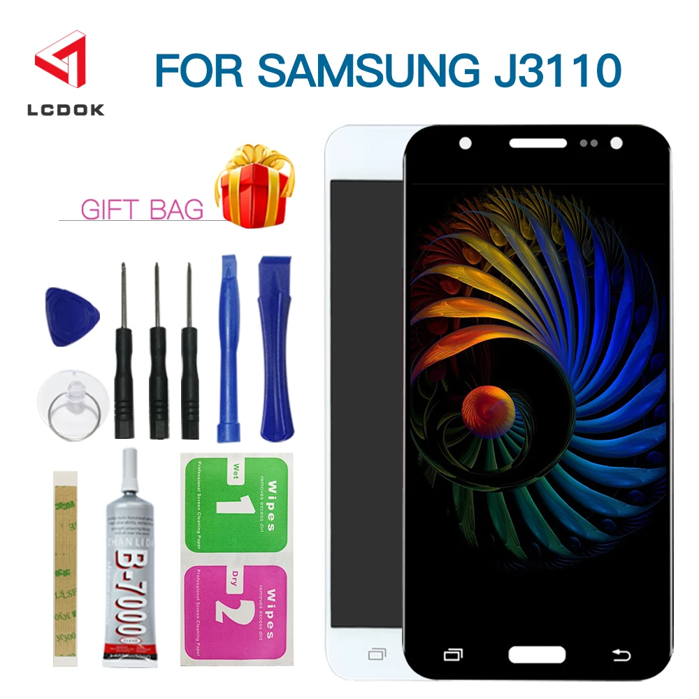 100% тест регулировка яркости ЖК дисплей для samsung Galaxy J3 Pro J3P J3110 J3119 кодирующий