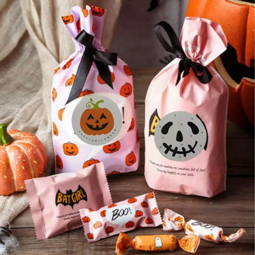 

120 Halloween Pumpkin Decoration Stickers Candy Bag Pocket Stickers Food Small Stickers Decoration Stickers Sealing Gift L1K0