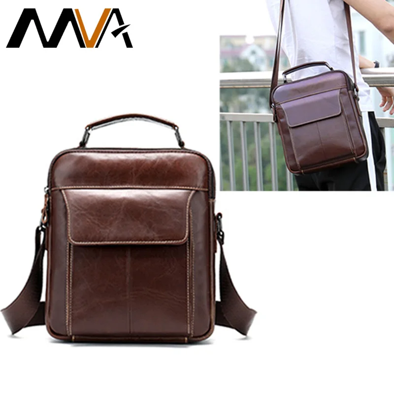 MVA мужские сумки из натуральной кожи мужская сумка на плечо маленькие сумочки