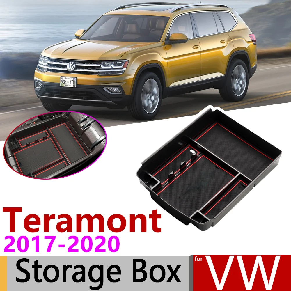 Центральный подлокотник для Volkswagen VW Teramont 2017 2018 2019 2020 ящик хранения внутреннее