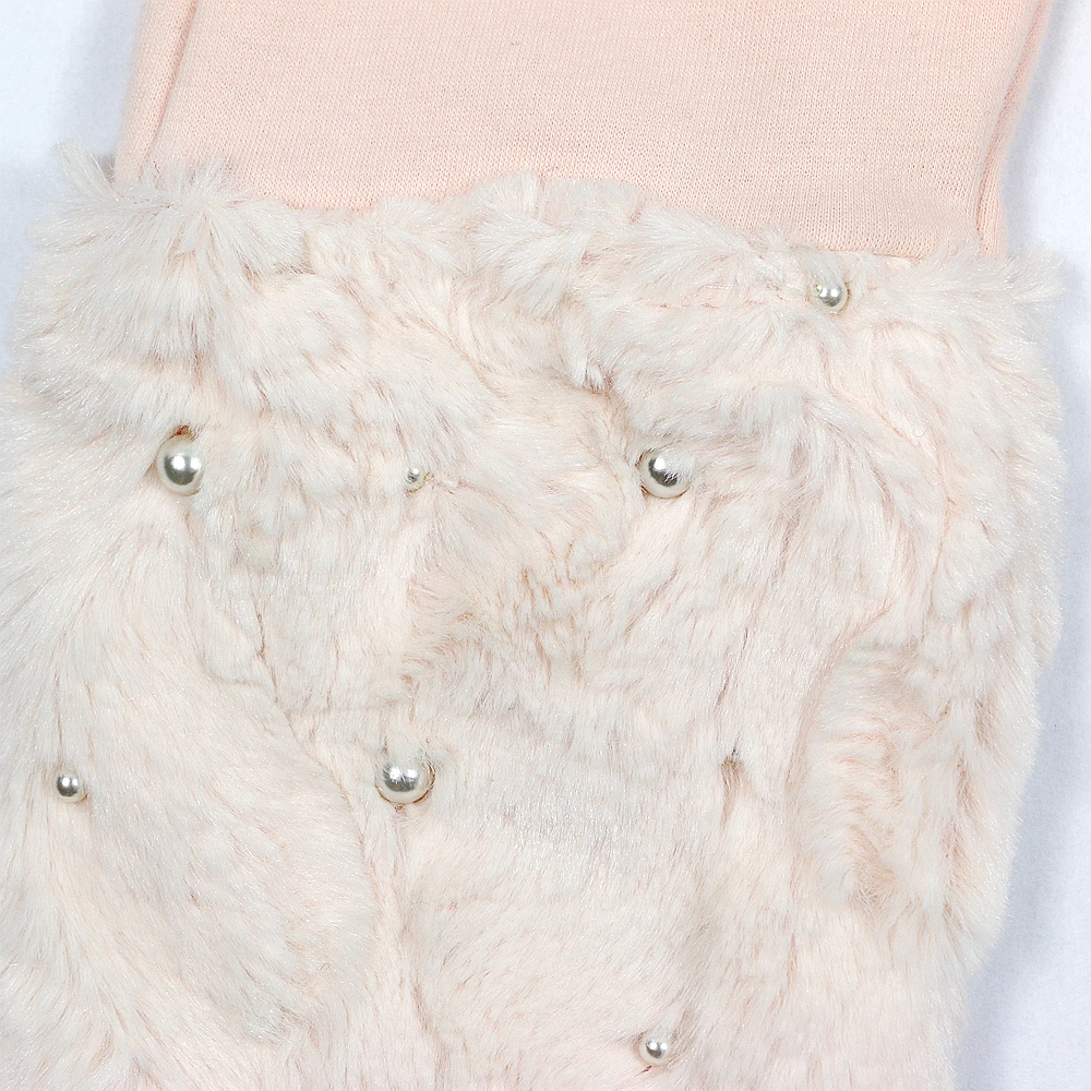 Зимние меховые леггинсы для девочек детские брюки однотонные плотные теплые