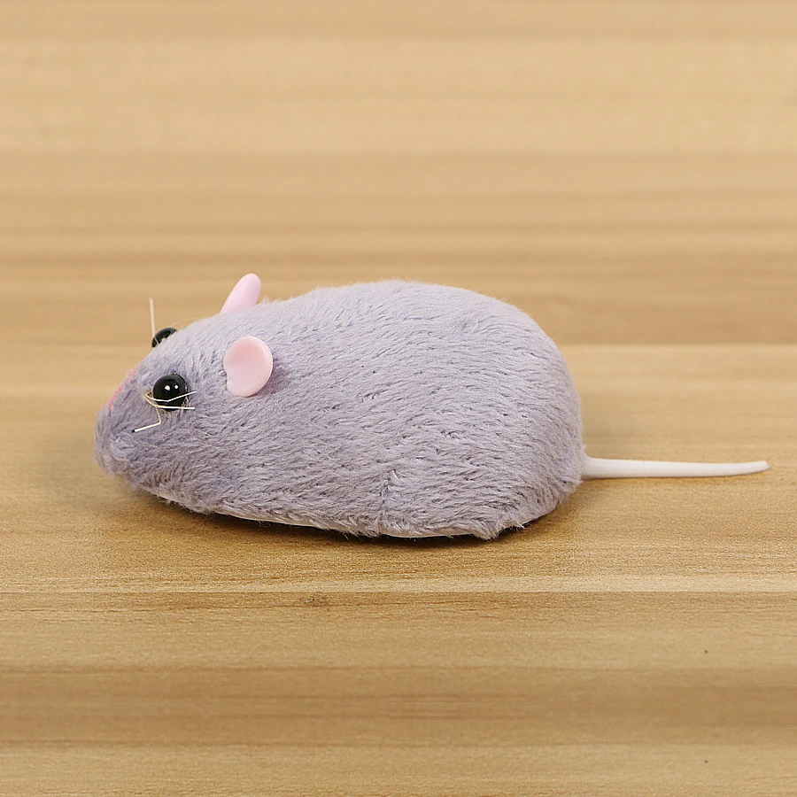 Rat&oacute;n de Control remoto inal&aacute;mbrico, juguete electr&oacute;nico mullido, juguetes de emulaci&oacute;n, rata para gato, perro, mini rata, juguete Tricky-5