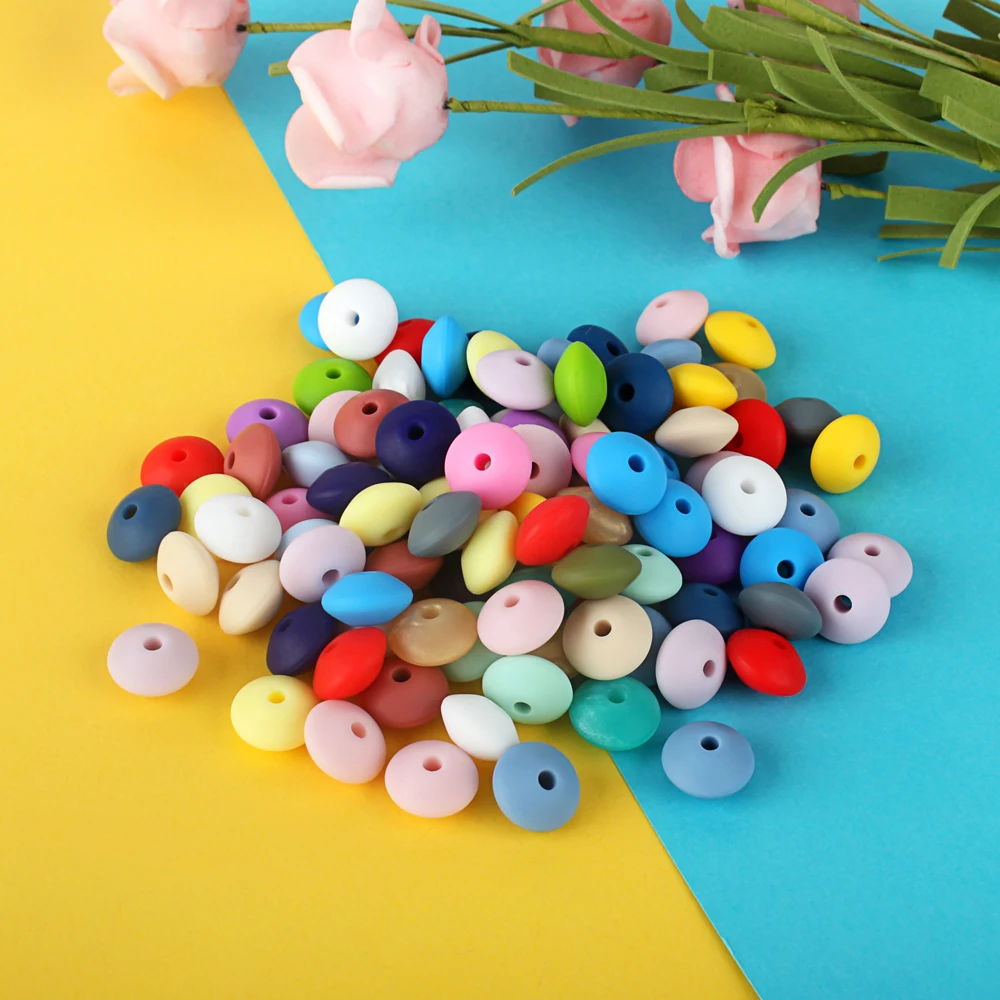 Keep & grow 12 мм 10 шт. Lentil Abacus круглые силиконовые бусы грызунов детский Прорезыватель