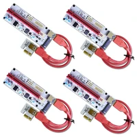 4 pack ver 008s multi power 16x to 1x powered riser adapter card 60cm usb 3 0 extension cable gpu riser