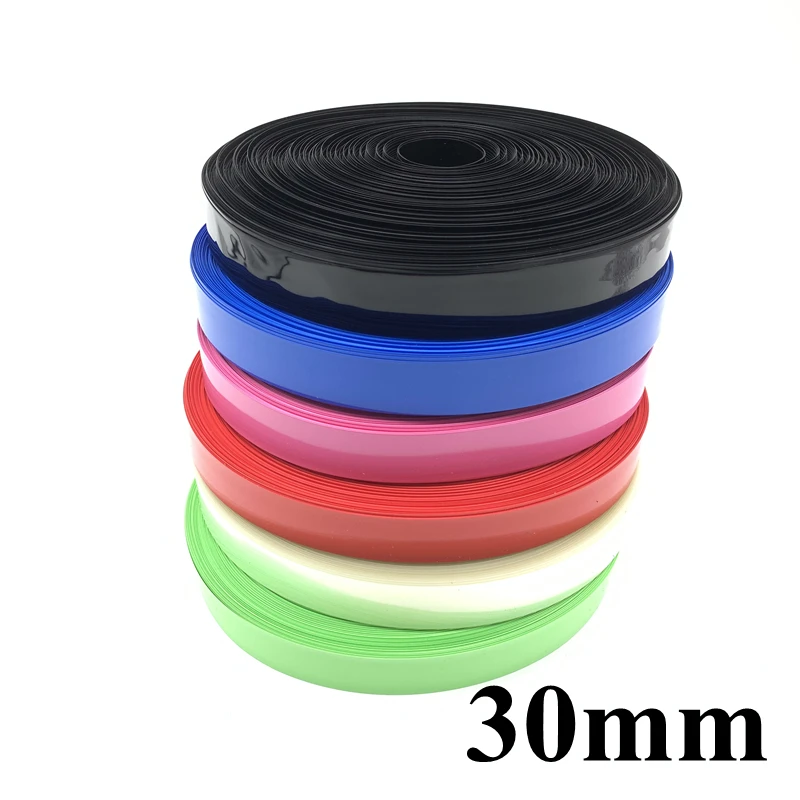 

Width 30mm PVC Heat Shrink Tube Dia 19.5mm Lithium Battery 18650 Pack Insulated Film Wrap Protection Case Pack Wire Cable Sleeve