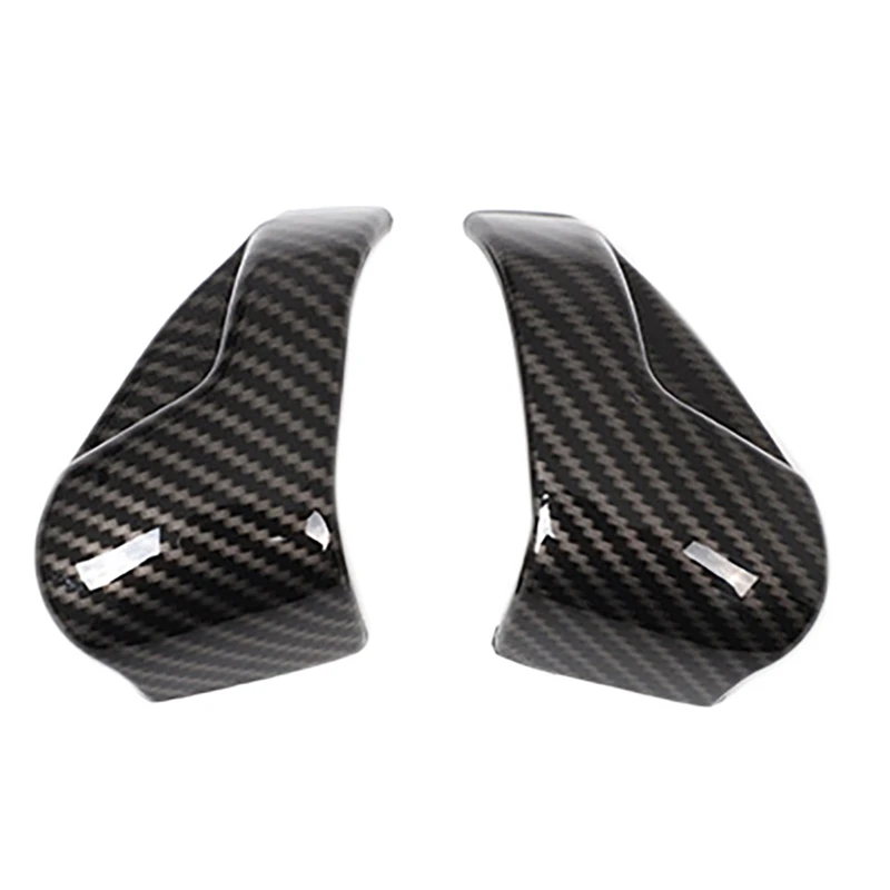 

Car Seat Belt Buckle Safety Guard Seat Belt Decoration Cover Carbon Fiber Pattern for 2017-2019 Toyota Tacoma