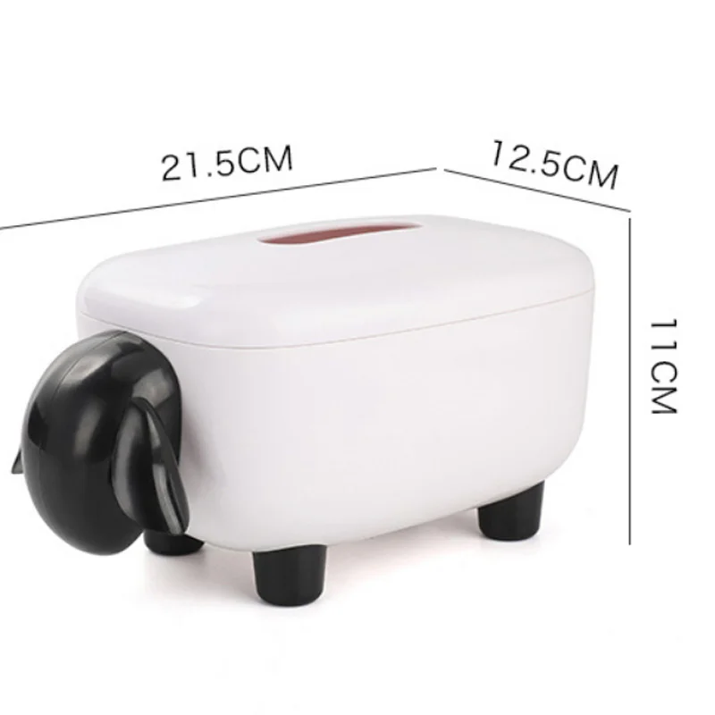 

Animal Shape Tissue Boxes Case Cartoon Sheep Paper Pumping Paper Box Napkin Holder Coffee Table Wipes Container Home Decoration