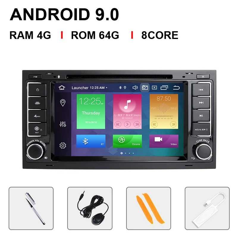 8 Core 64ROM Carplay 8 ядро ips DSP 4 Гб 64 Гб 2 Din Android 9,0 Автомобильный DVD плеер для VW/Volkswagen Touareg/транспортер T5 2004-2011 Мультимедиа gps радио - Цвет: 8 Core 64ROM Carplay