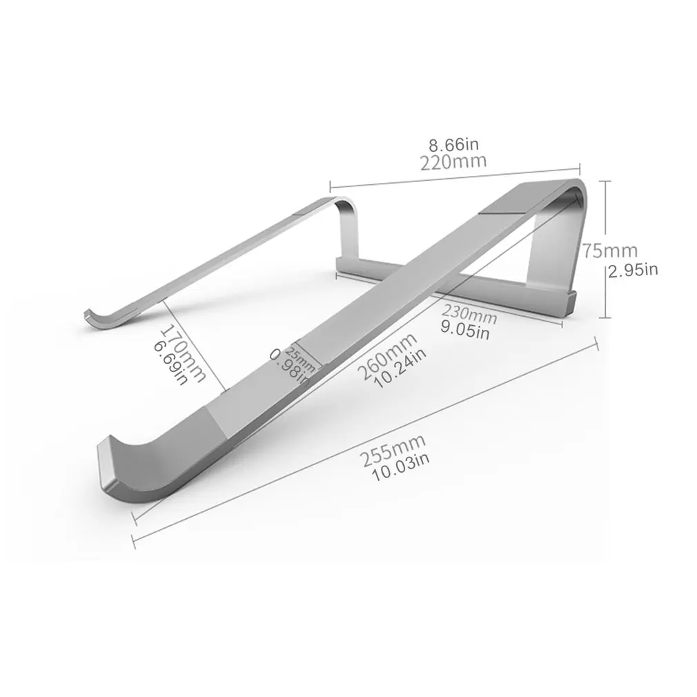 

11-17 inch Aluminum Alloy Laptop Stand Portable Base Notebook Stand Holder For Macbook Air Pro Non-slip Computer Cooling Bracket