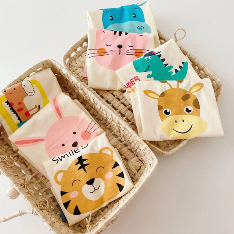 

Summer Short Sleeve T Shirts Children Cotton Cartoon Printing Boys Clothes T-Shirts Girls Boys Kids Baby Children's Clothing