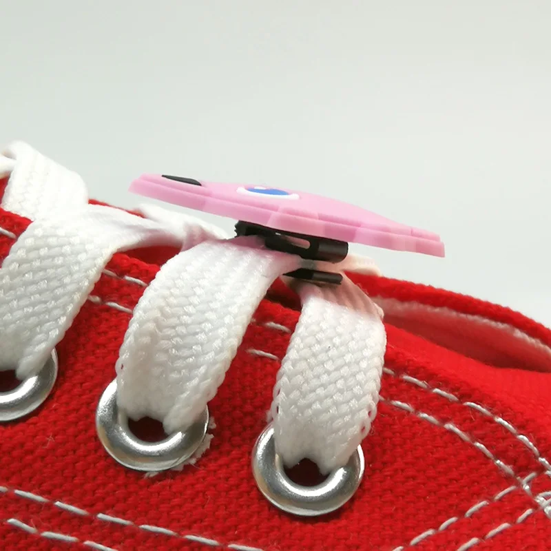 Шнурки из ПВХ для кроссовок 1 шт. подвески обуви аксессуары цветы радуга сердце