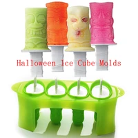 silicone ice cream mold snowman indian zombie reusable popsicle molds diy homemade cute cartoon ice cream popsicle ice pop maker