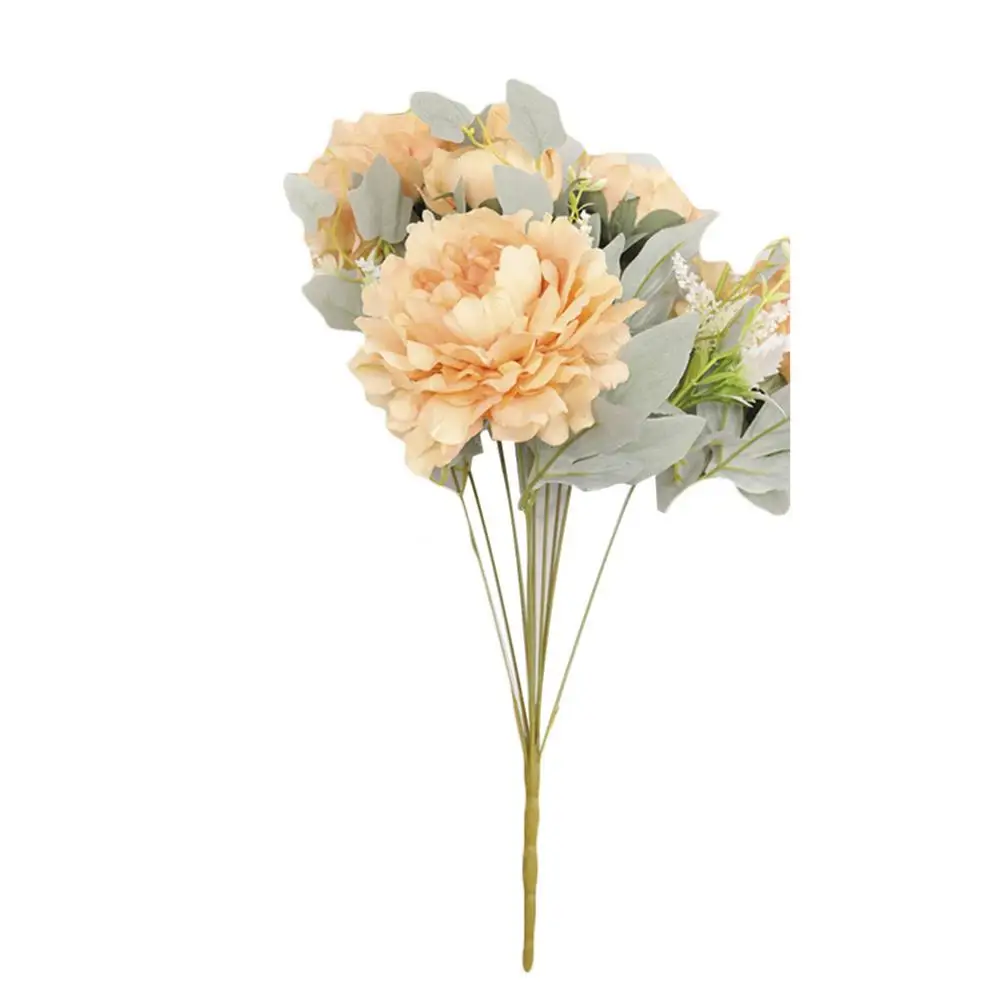 

1 Piece Of Artificial Peony Flower Silk Flower Simulation Bouquet Home Garden Wedding Party Decoration Fake Flower