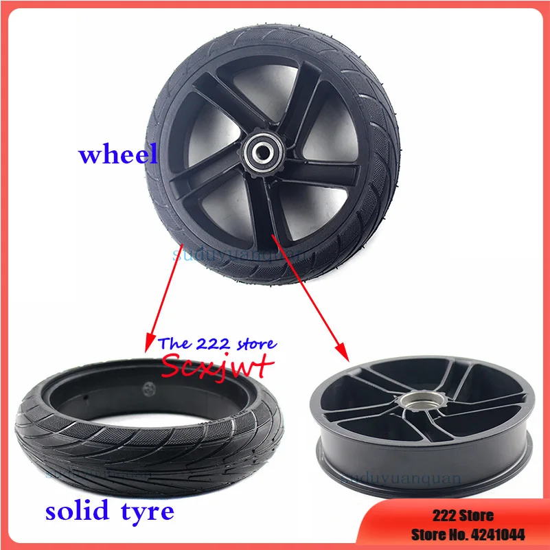 8 Inch wheel 200x50 Solid Tire alloy hub For Xiaomi Ninebot Segway ES1 ES2 ES4 Electric Scooter rear Wheel Explosion-Proof Tire