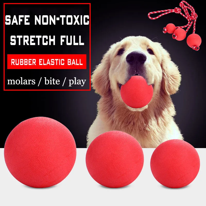 Kimhome Pet Puppy Игрушечные лошадки резиновые эластичные шарик интерактивный Игрушки