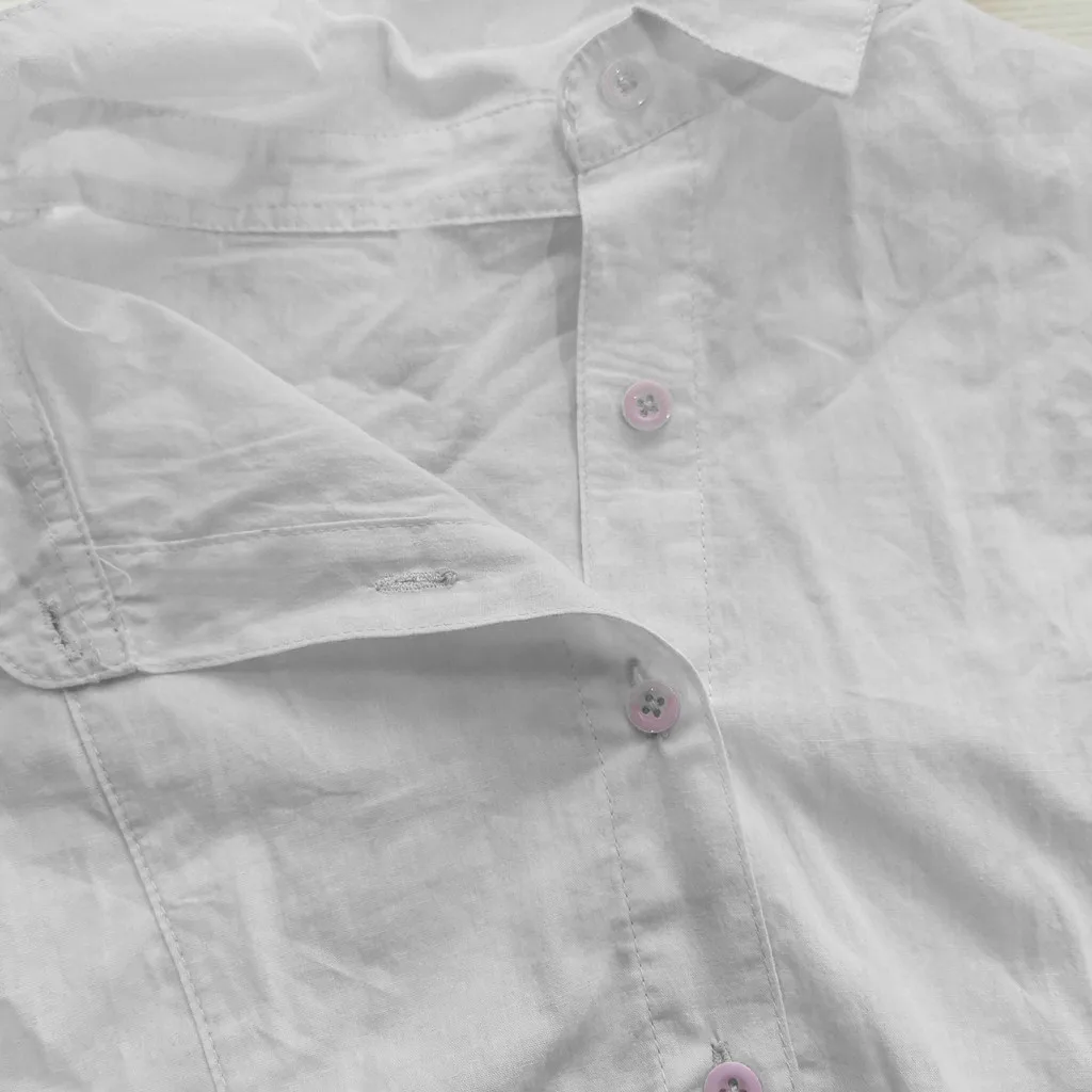 Повседневная Однотонная рубашка 2022 Весенняя женская блузка с асимметричными
