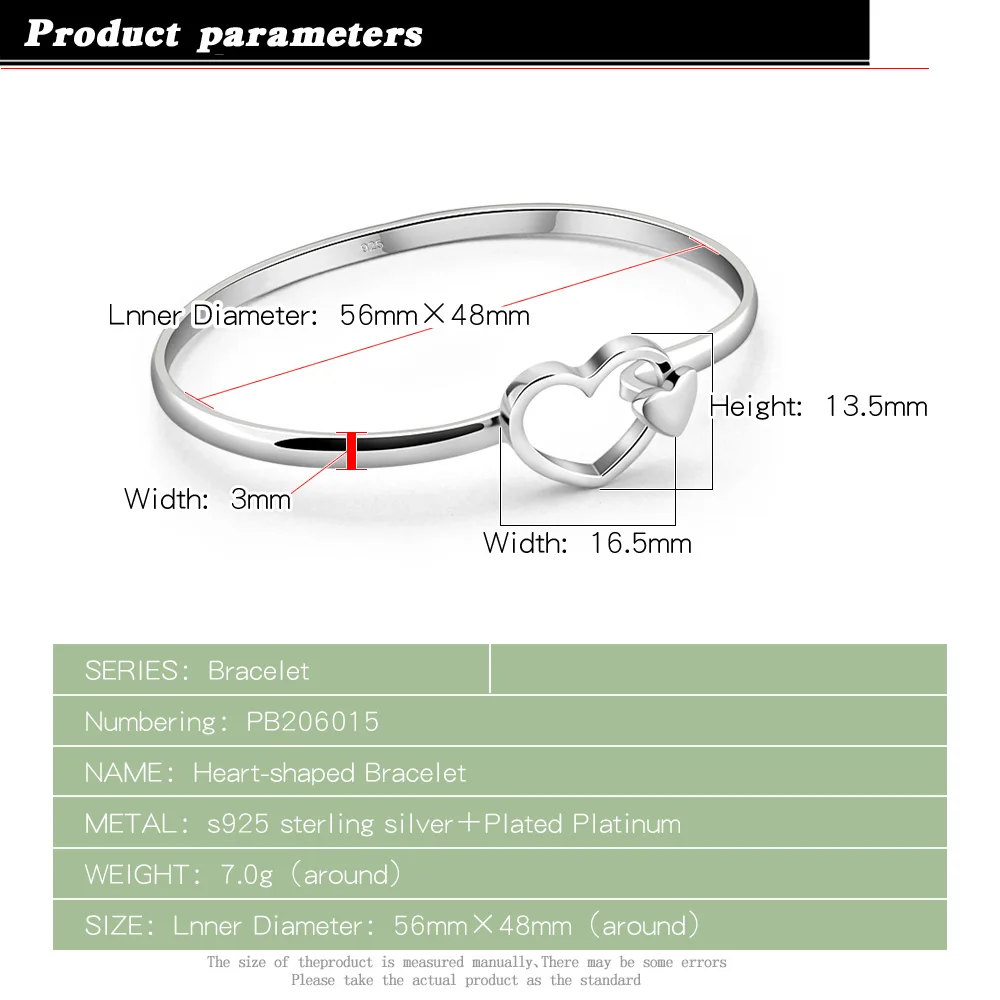Женский серебряный браслет 925 пробы милые серебряные ювелирные изделия с милым