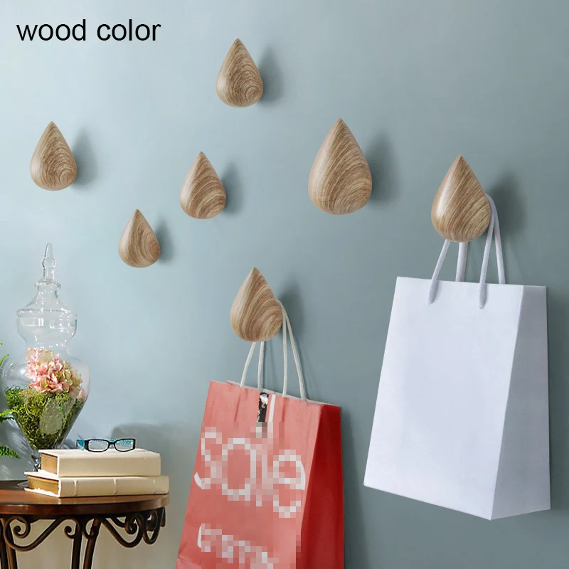 

1Pcs Water Drop Shape Wall-mounted Coat Hat Umbrella Holder Wall Hanger Hooks Portable Home Decor Living Room Accessories