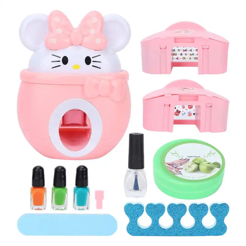Kids Nail Art Kit Stamper File Polishs Manicure Toy Set for Children | Красота и здоровье