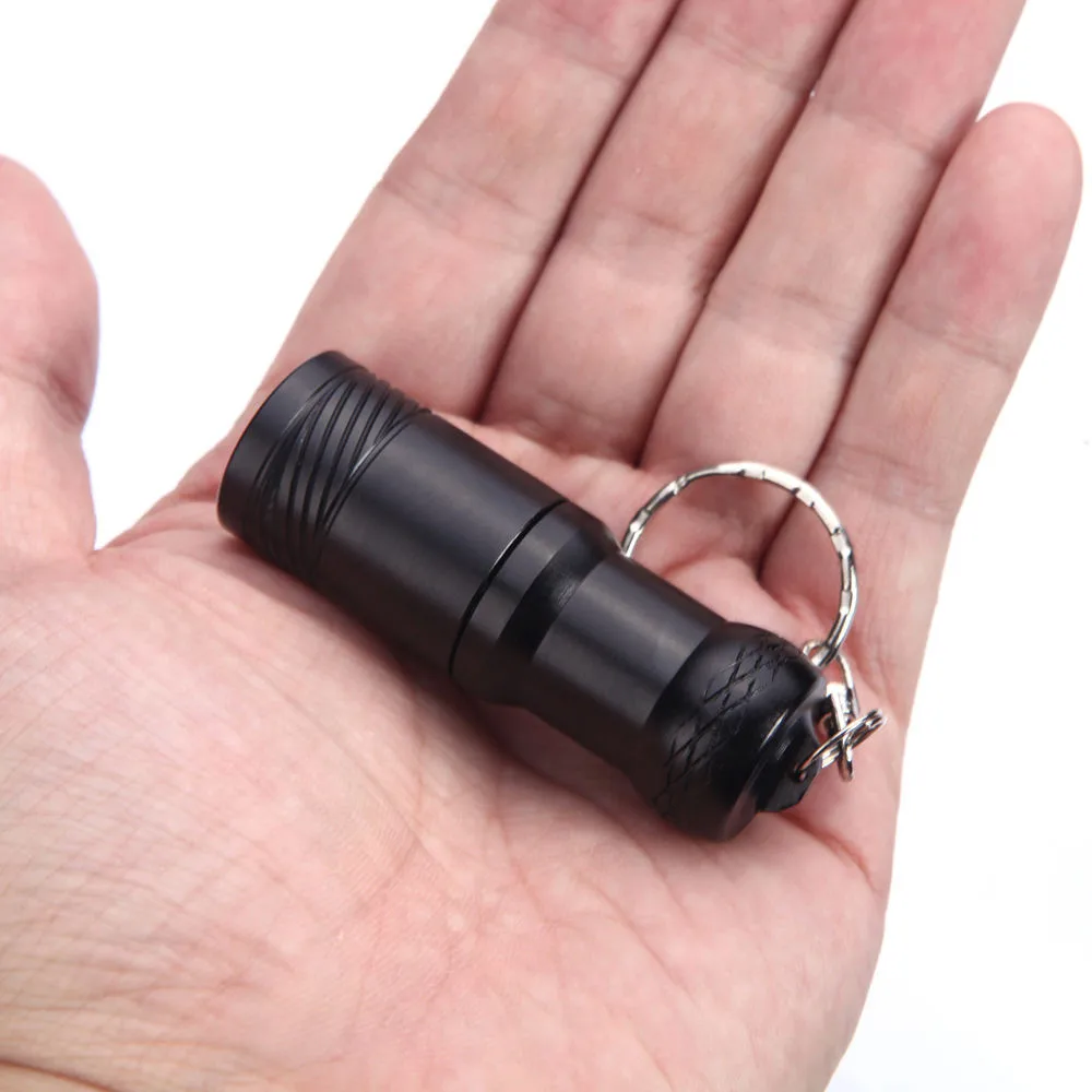 

LED Flashlight Mini XML T6 Keychain Torch 3-Mode 2000LM Lighting Lamp Black for Rechargeable Hiking Fishing Camping Flashlights