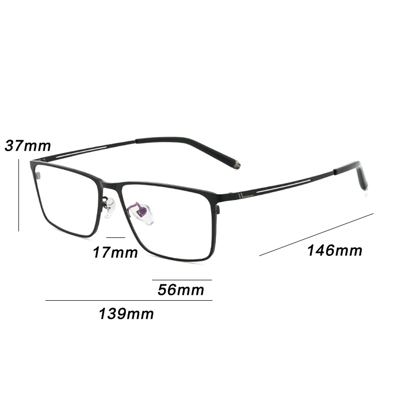 

2021 New Pure Titanium Eyeglass Frame Men Quality Square Myopia Optical Prescription Glasses Frame Male Luxury Brand Eyewear