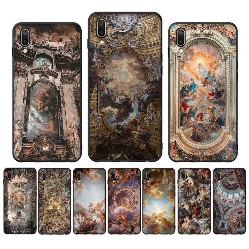 

Palace Of Versailles The Creation of Adam Art Phone Case For Oppo Reno Realme C3 6Pro Cover For vivo Y91C Y17 Y19 Funda Capa