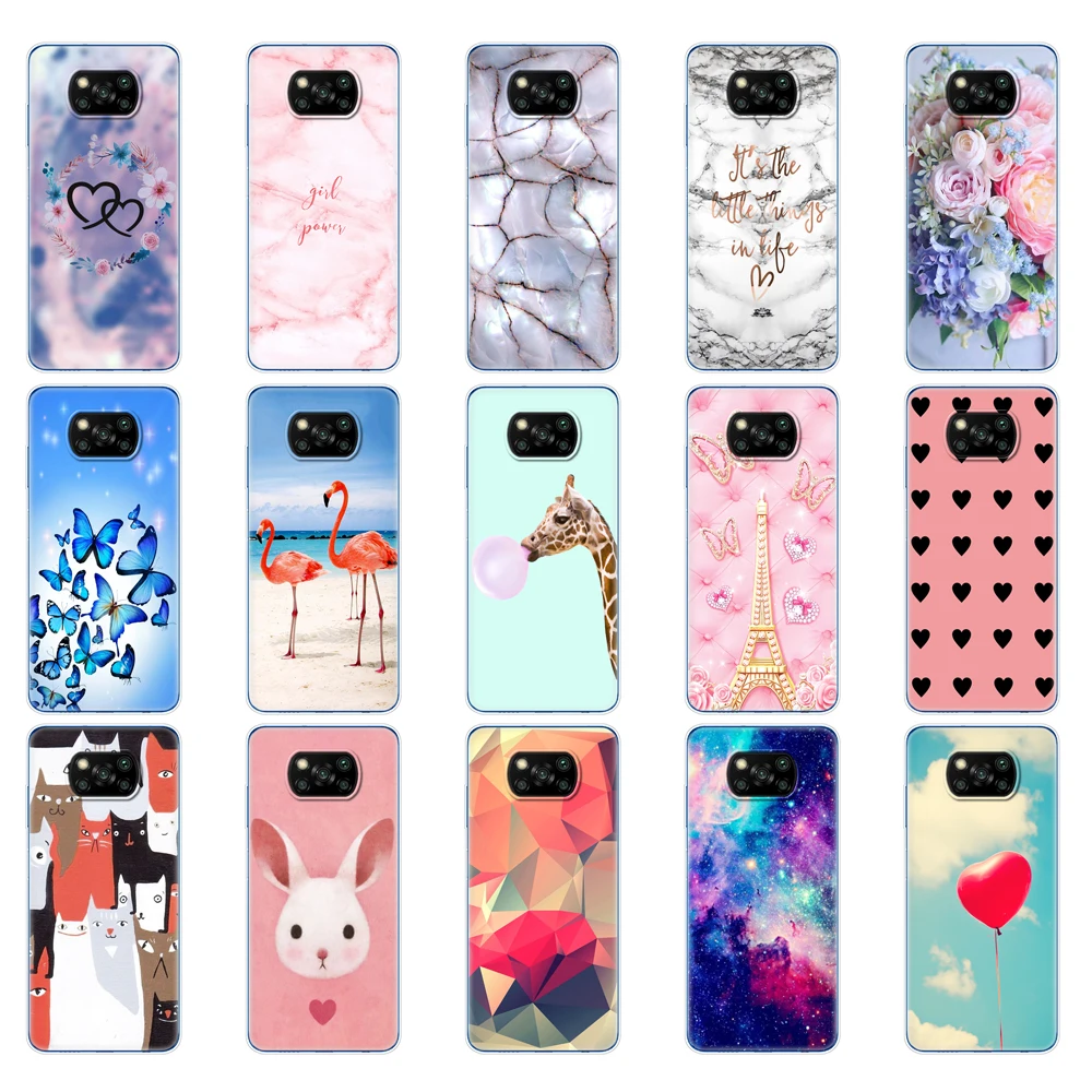 For Xiaomi Poco X3 NFC Case Silicon Soft TPU Back Phone Cover For POCO X3 Pro Case Poco X 3 PocoX3 NFC 6.67'' Global POCOPHONE