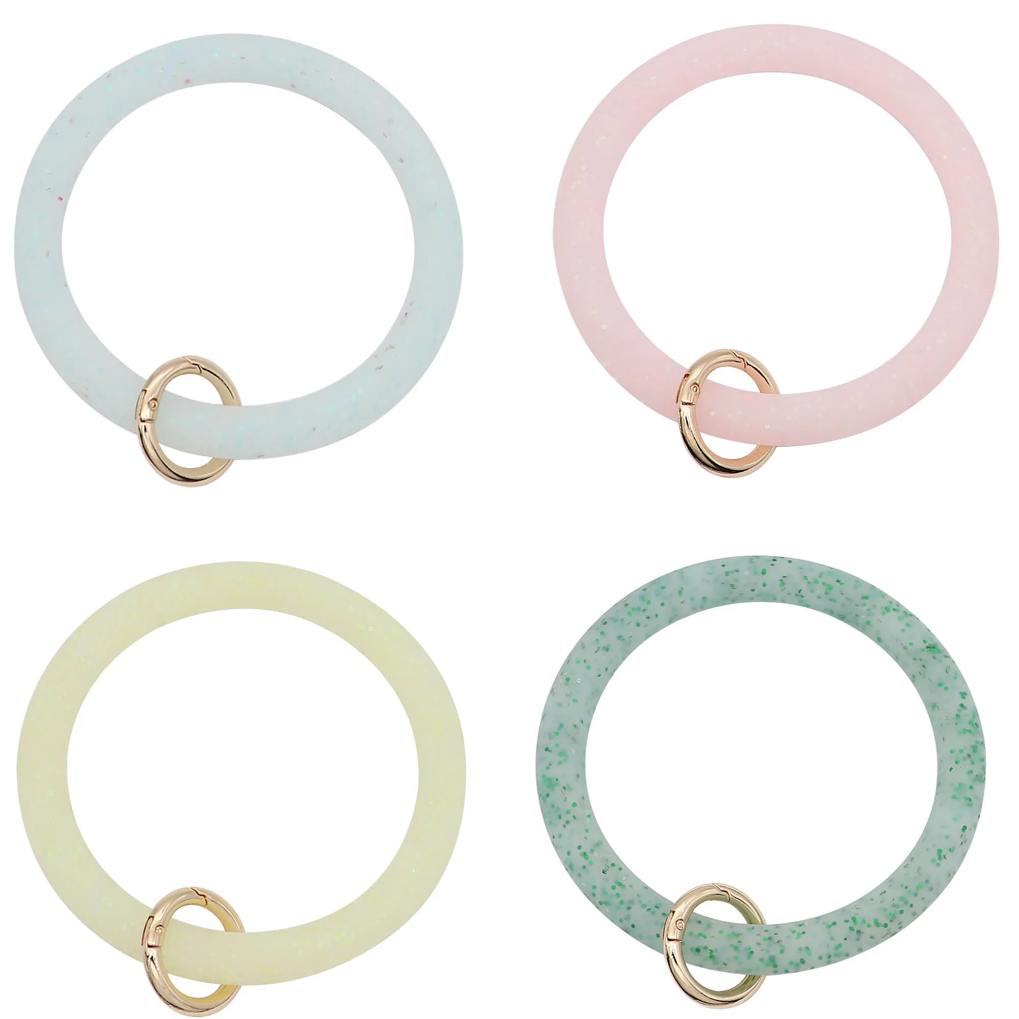 2019 Новая мода многоцветный Блестящий O брелок круг браслет брелки для женщин