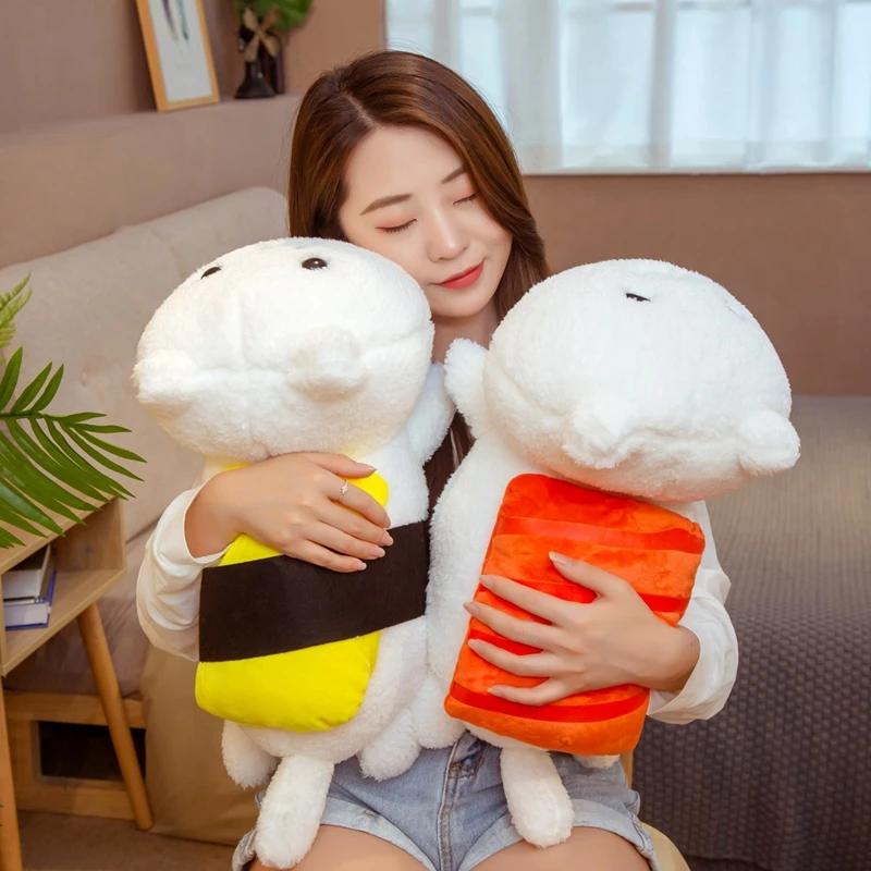 Симпатичная популярная плюшевая игрушка 45 см Kawaii Лежащая суши кошка Мягкая милая