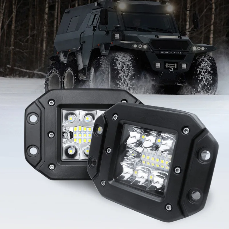 

2PCS 39W 5inch LED Work Light Bar Flush Mount Spot Flood Work Light Offroad LED Bar for 4x4 Off road ATV Jeep Tractor Trucks 24V