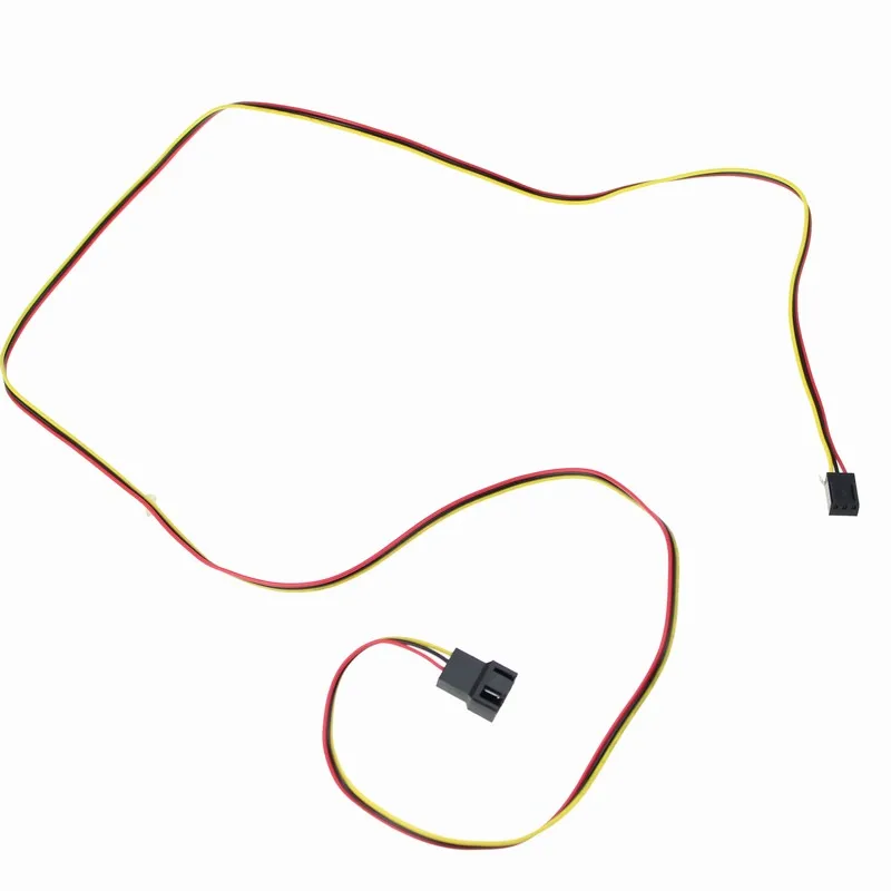 10pcs LED Strip Connector 3pin Wire Cable Male to Female Extension black red yellow 100cm Length | Компьютеры и офис