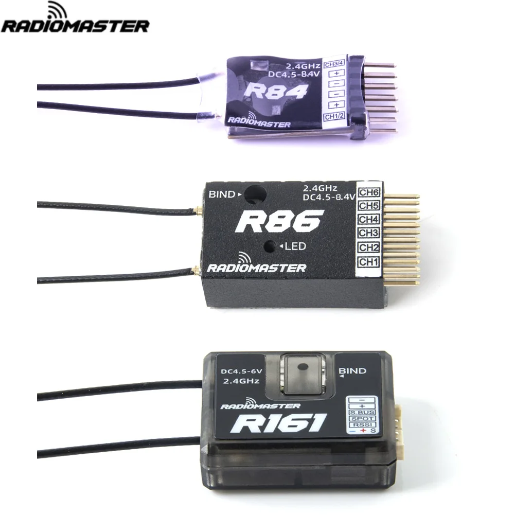 Radiomaster Multi-Protocol Receiver R81 R84 R86 R86C R88 4CH 6CH 8CH Receptor SBUS RSSI for FRSKY D8 D16 TX16S SE RC FPV Drones