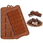 Силиконовые формы для шоколада, 2 типа неприлипающих форм для конфет, белков и энергетических батончиков, противень для выпечки