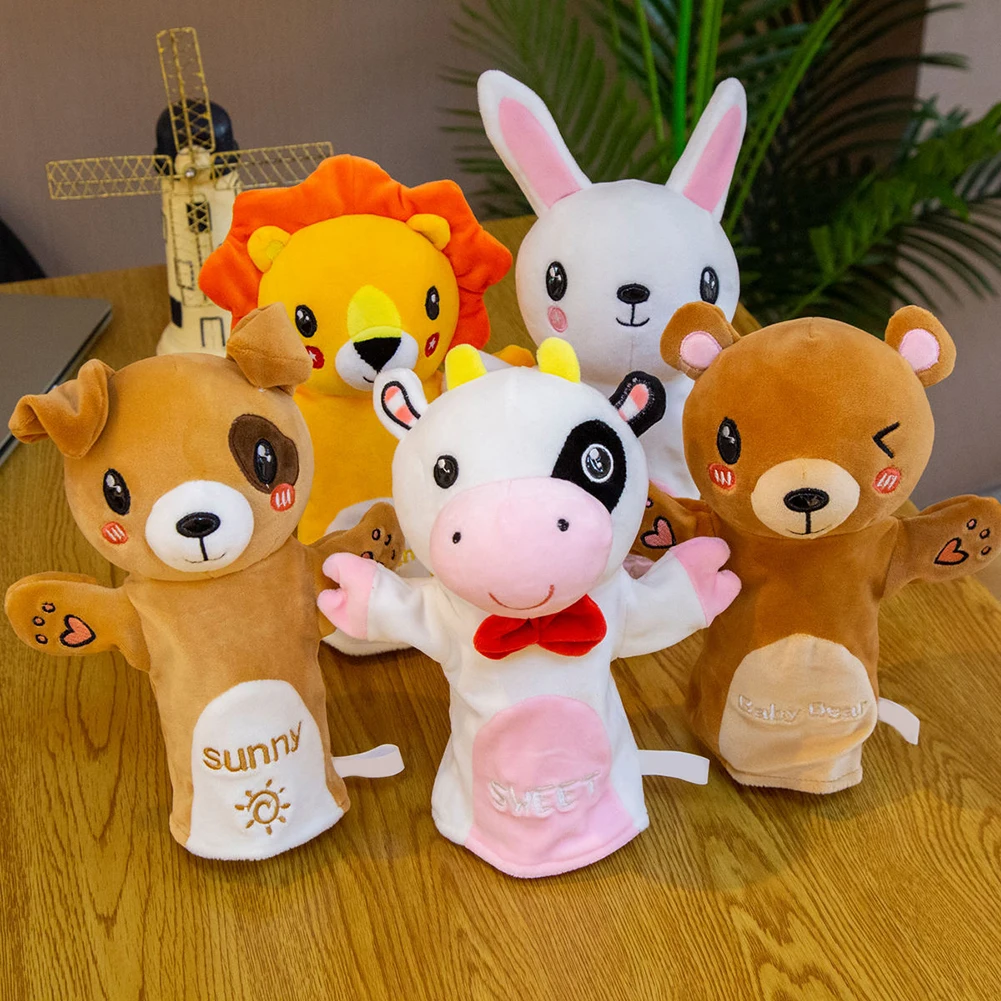

Hand Puppet Animal Plush Toys Babies Plush Hand Puppet Kindergarten Storytelling Children Plush Toys Finger Puppets