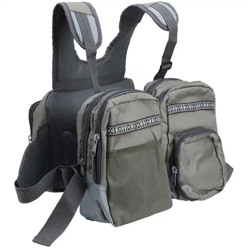 Рыболовный жилет многофункциональный Быстросохнущий Регулируемый из ткани