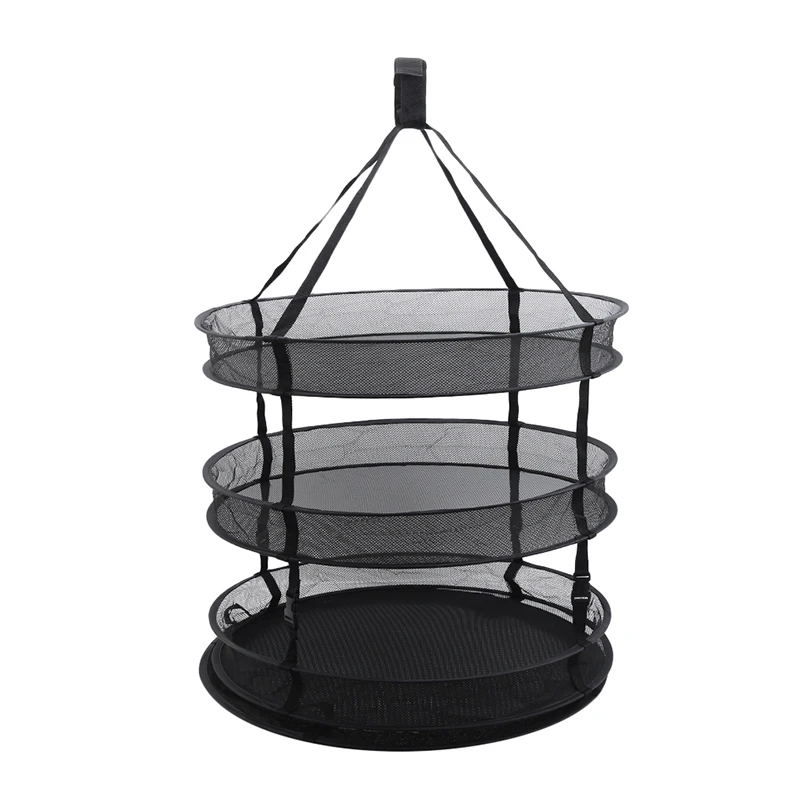 

Herb Drying Folding Fishing Net With Zippers Dryer Mesh Tray Drying Rack Flowers Hanger Fish Net Tackle Accessory Tool